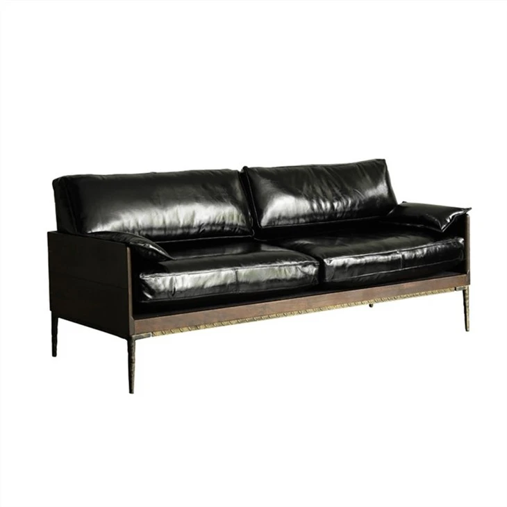 Bright Black Leather Sofa Bright Black Leather Sofa
